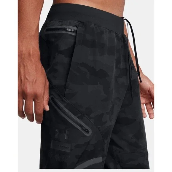 Under Armour Unstoppable Fitted Cargo Pants Black Camo Men’s Sz XL 1352026 008